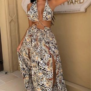 Fashion nova medium maxi dress brand new
